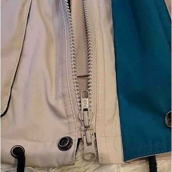 Vintage London Fog Mens Jacket Size Medium Zip Up Long Sleeve Khaki Brown Beige - Picture 8 of 13